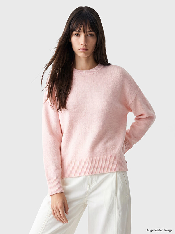 XSIDE Crew Neck Oversize Women's Knitwear Sweater