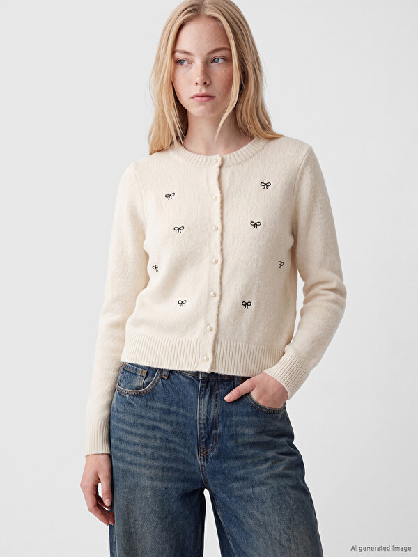 XSIDE Woman White Cardigan