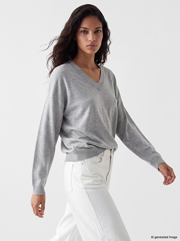 XSIDE Woman Grey Sweater