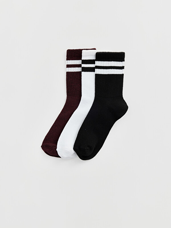 LC WAIKIKI Woman Bordeaux Ankle Socks