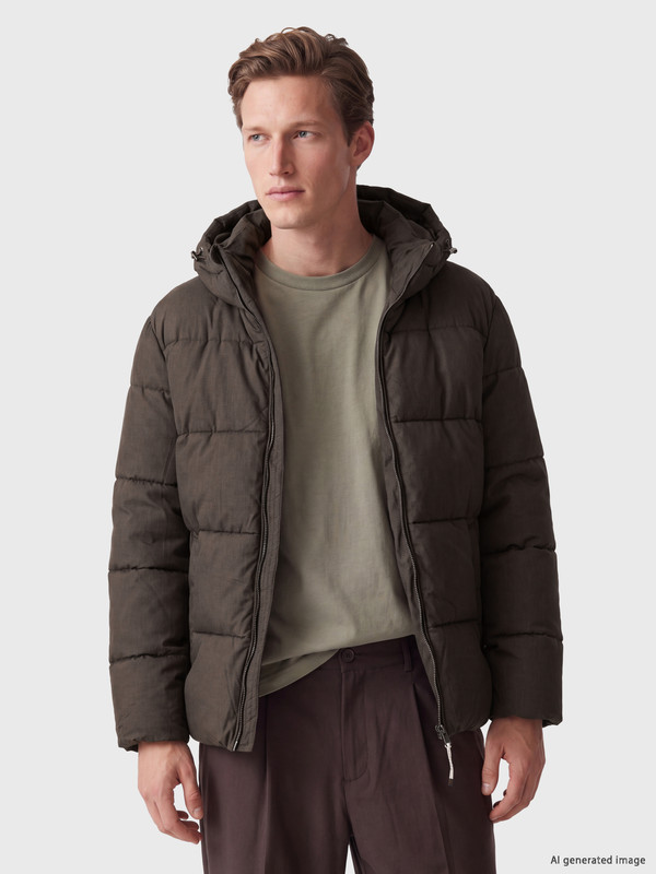 SOUTHBLUE Man Brown Puffer Coat