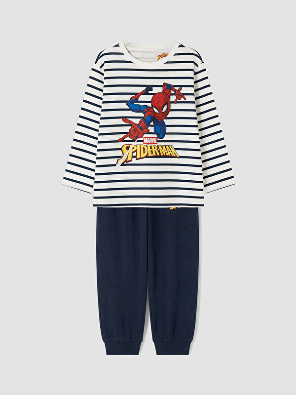LCW Kids Crew Neck Boys' Spider-Man Printed Pyjamas Set