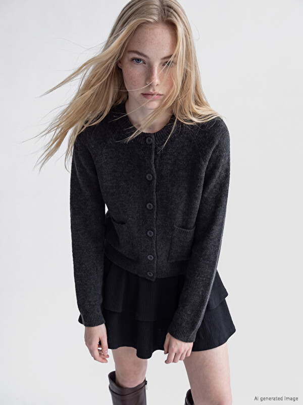 XSIDE Crew Neck Women's Knitwear Cardigan