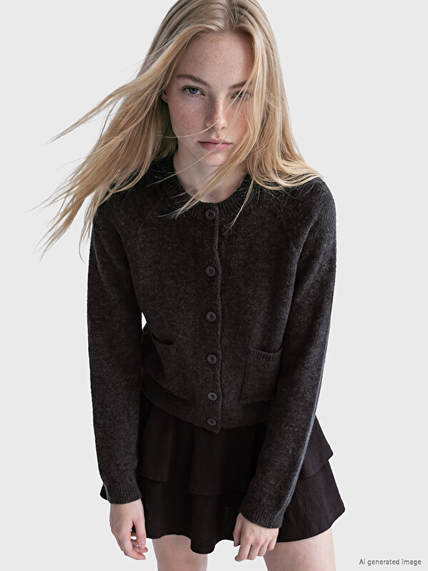 XSIDE Crew Neck Women's Knitwear Cardigan