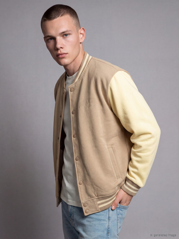 XSIDE Relax Fit Men's Varsity Jacket