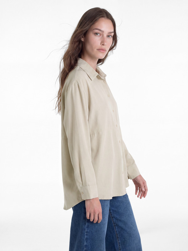 LCW Modest Suede Look Women's Shirt Tunic