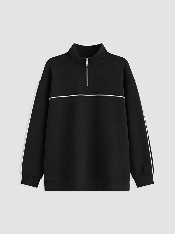LCW Modest Soft Touch Oversize Kadın Sweatshirt Tunik