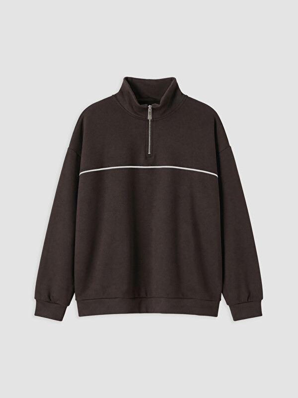 LCW Modest Soft Touch Oversize Kadın Sweatshirt Tunik