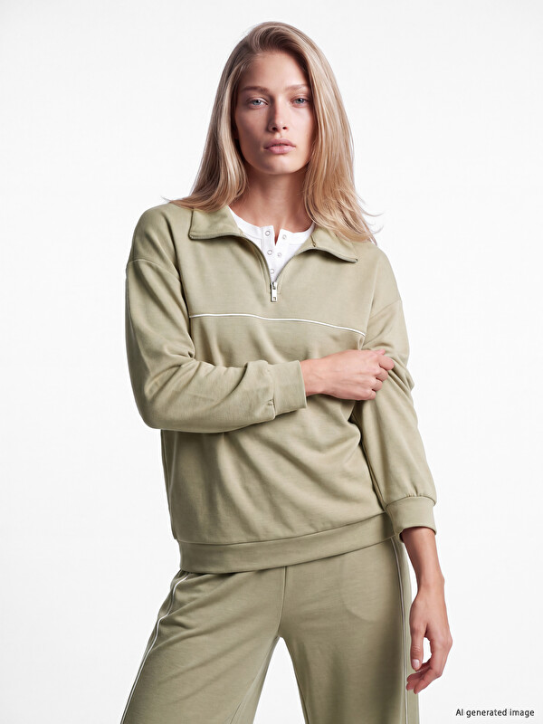 LCW Modest Tunikë bluzë oversize me prekje të butë për gra