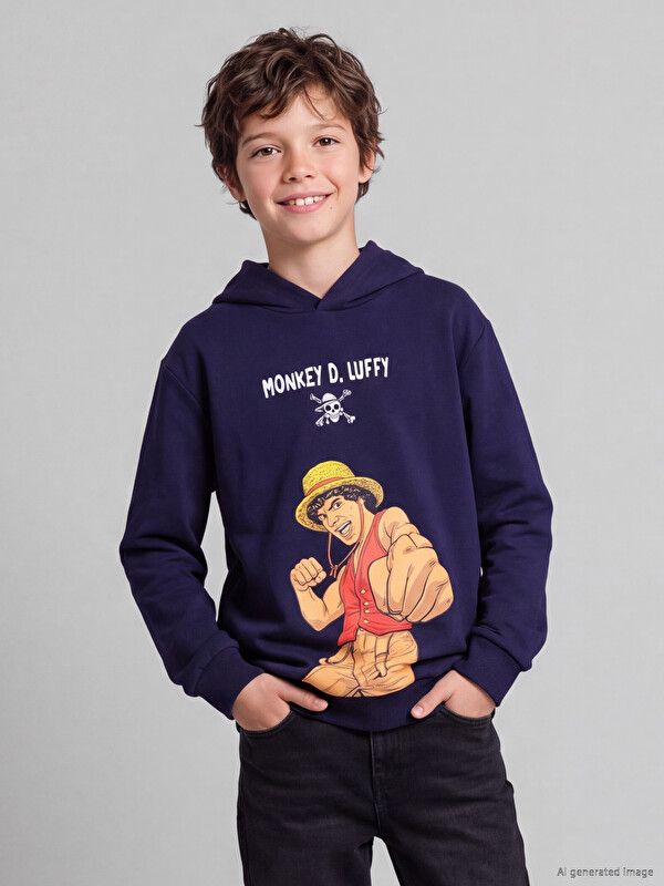 LCW Kids One Piece Printed Boys' Sweatshirt