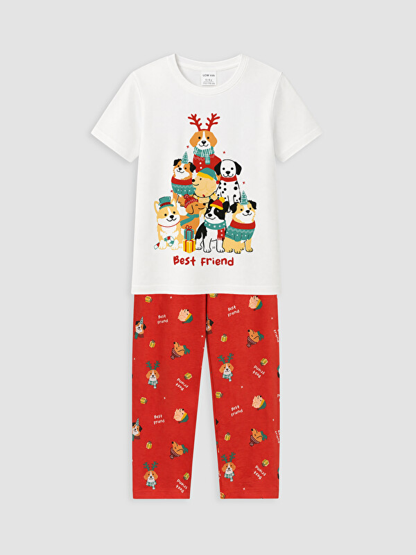 LCW Kids жаңа жыл тақырыбындағы ұлдарға арналған пижама жинағы