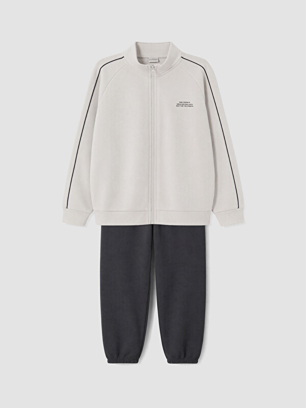 LCW Kids Mock Neck Boys' Thick Tracksuit Set