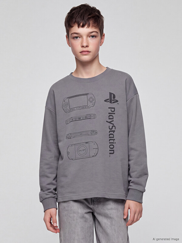 LCW Kids Playstation Printed Boys' T-shirt