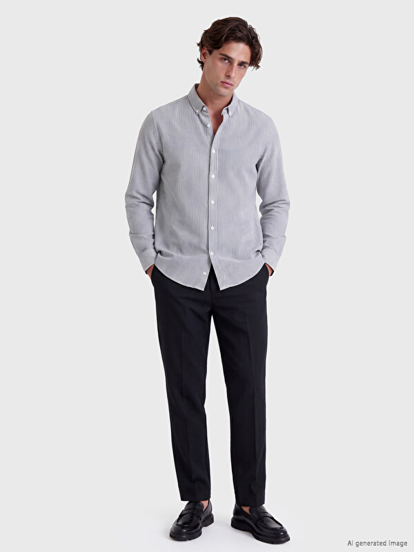 LCW Vision Standard Fit Dobby Men's Shirt
