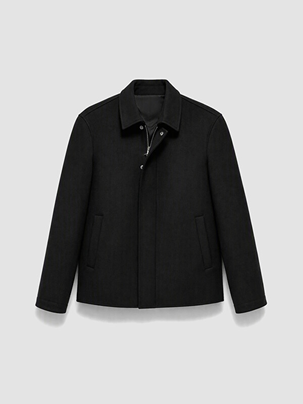 LCWAIKIKI Classic Man Black Coatigan
