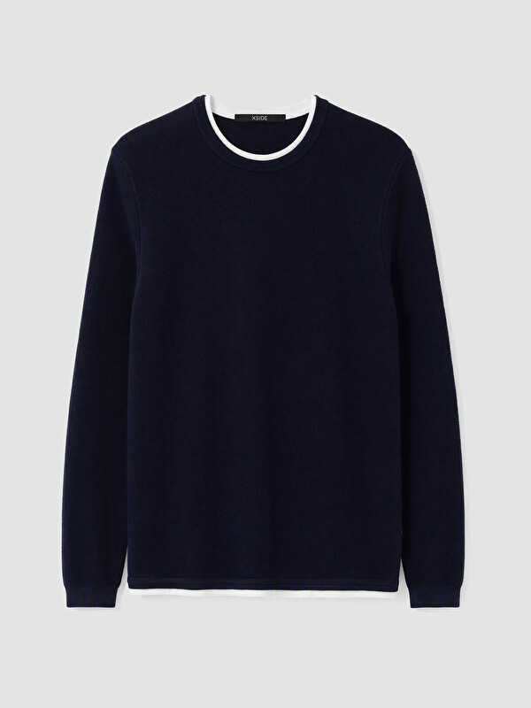 XSIDE Man Navy Sweater