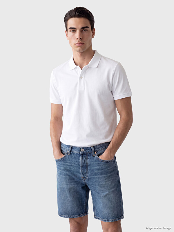 LCWAIKIKI Classic Polo Yaka Pike Erkek Tişört