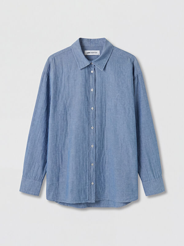 LCW EVERYDAY Oversize Kadın Jean Gömlek