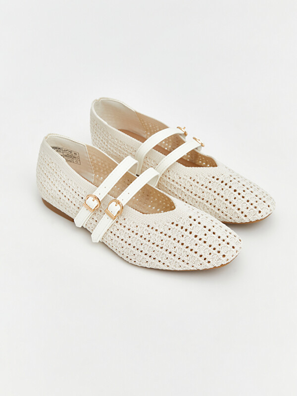 LCW STEPS Mesh Detailed Women's Ballet Flats