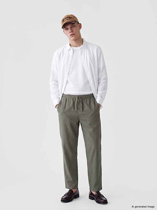 XSIDE Relax Fit Dokulu Erkek Pantolon