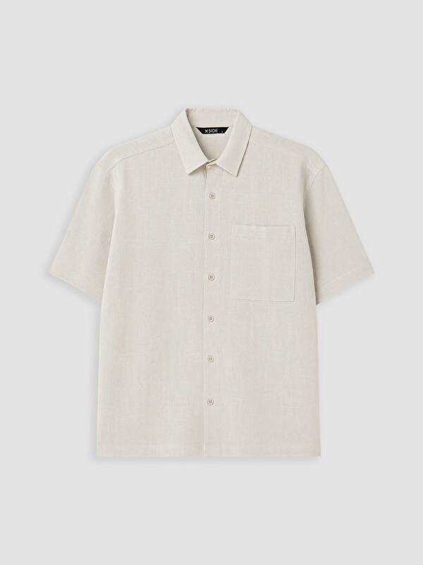 XSIDE Man Beige Shirt