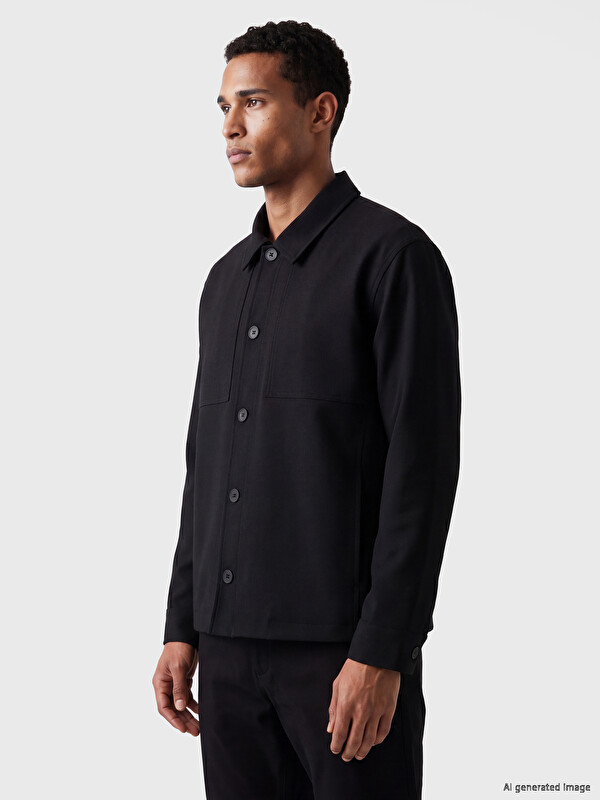LCW Vision Regular Fit Gömlek Yaka Erkek Ceket