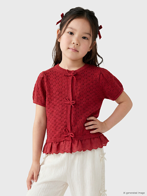 LCW Kids Kız Çocuk Triko Hırka