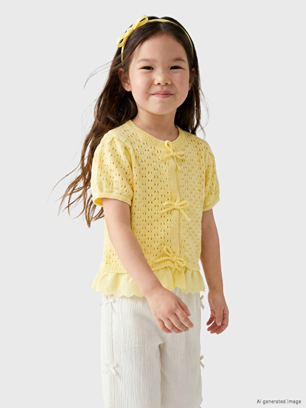 LCW Kids Kız Çocuk Triko Hırka