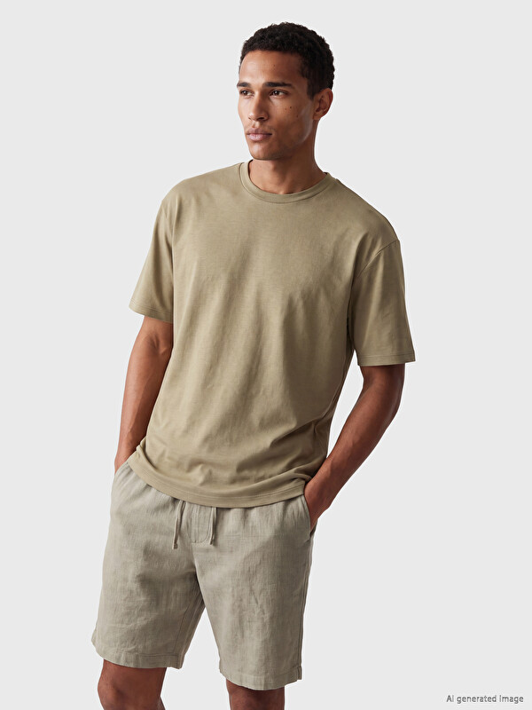 LCW Vision Crew Neck Soft Touch Men's T-Shirt