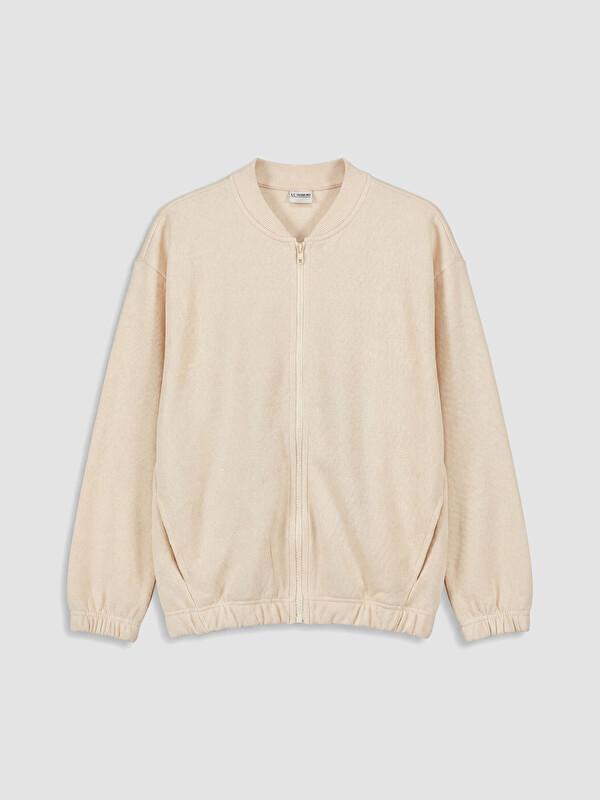 LCW Kids Kolej Yaka Erkek Çocuk Fermuarlı Sweatshirt