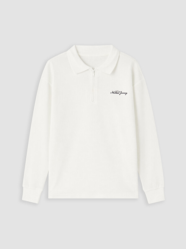 LCW Kids Polo Yaka Nakışlı Erkek Çocuk Tişört