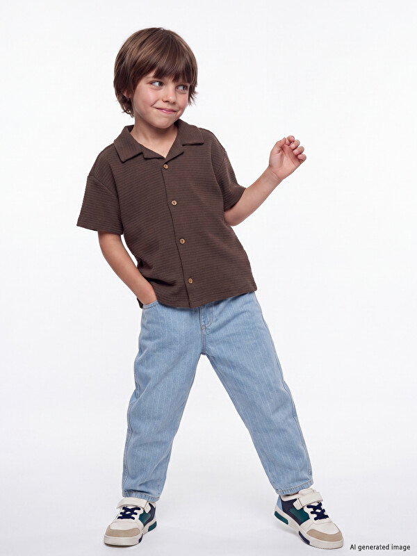 LCW Kids Baggy Fit Erkek Çocuk Jean Pantolon