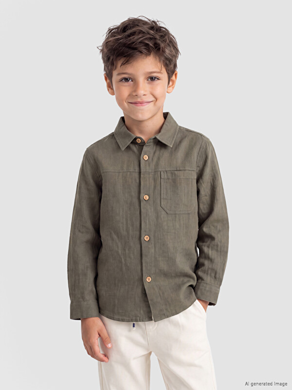 LCW Kids Erkek Çocuk Basic Gömlek