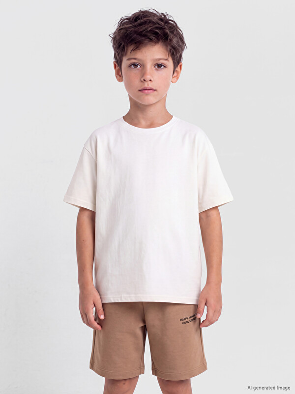 LCW Kids Bisiklet Yaka Erkek Çocuk Tişört