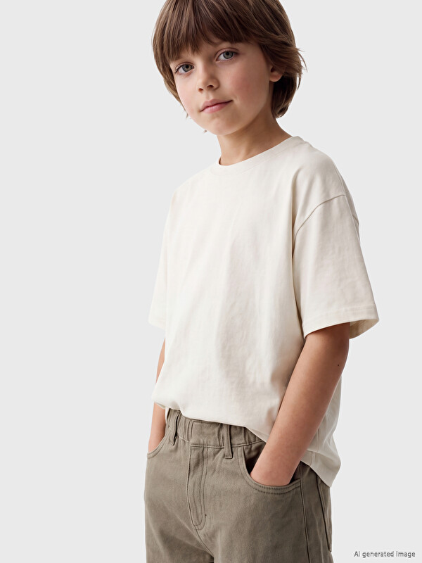 LCW Kids Bisiklet Yaka Erkek Çocuk Tişört