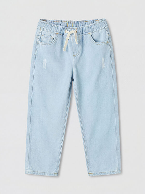 LCW Kids Regular Fit Beli Lastikli Erkek Çocuk Jean Pantolon