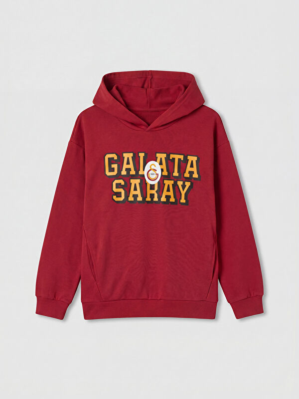 LCW Kids Galatasaray Baskılı Erkek Çocuk Sweatshirt