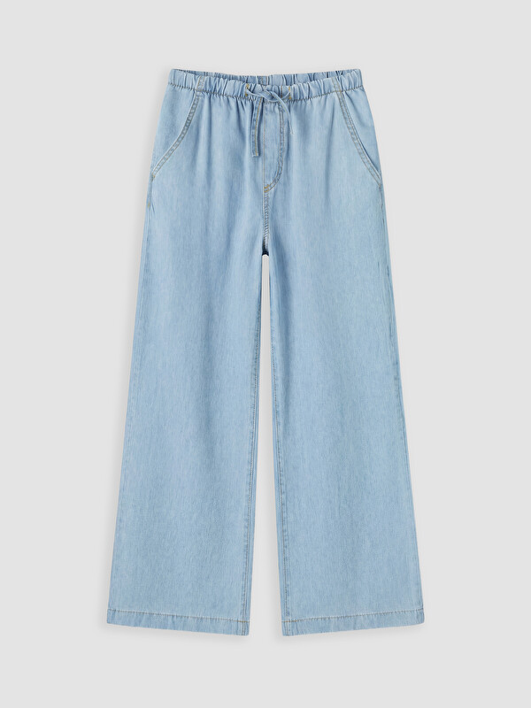 LCW Kids Wideleg Kız Çocuk Jean Pantolon