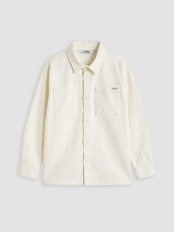 LCW Kids Gabardin Erkek Çocuk Gömlek Ceket