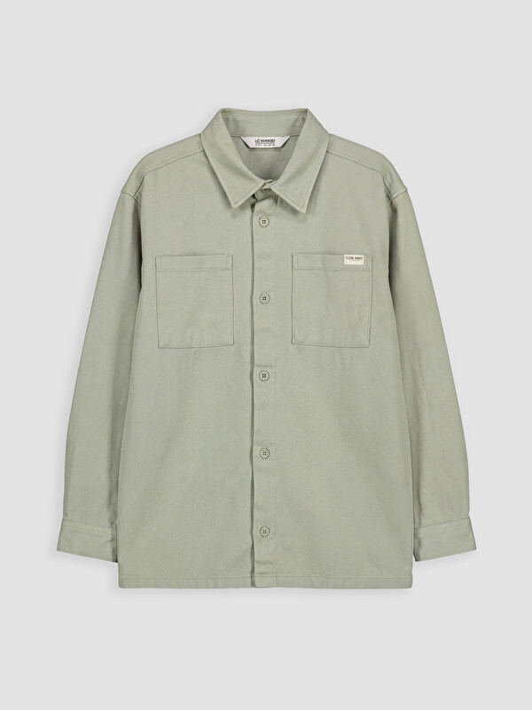 LCW Kids Gabardin Erkek Çocuk Gömlek Ceket