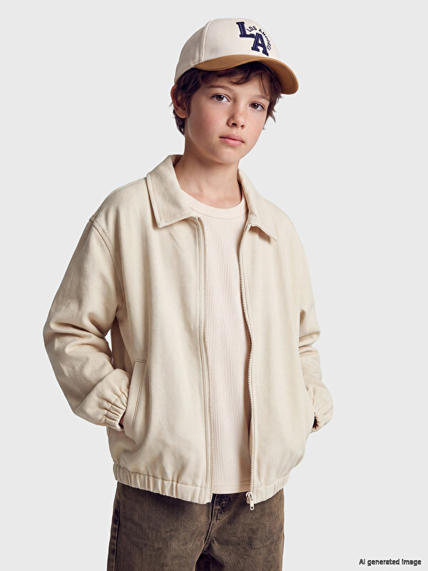 LCW Kids Erkek Çocuk Gabardin Ceket