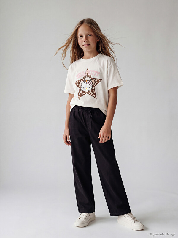 LCW Kids Wideleg Kız Çocuk Jean Pantolon