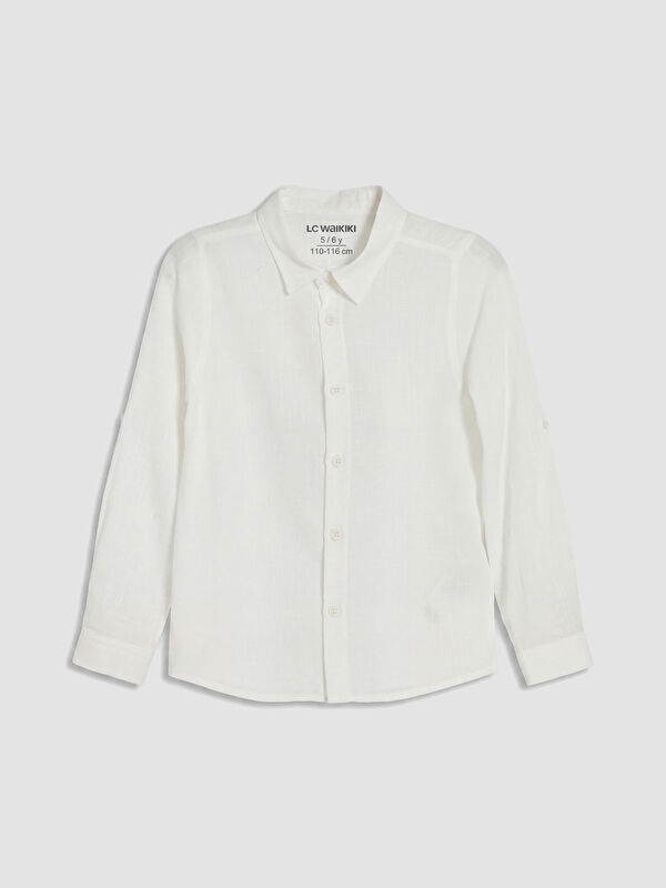 LCW Kids Poplin Erkek Çocuk Gömlek
