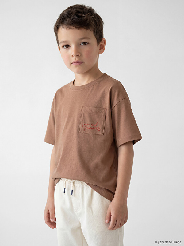 LCW Kids Baskılı Erkek Çocuk Tişört