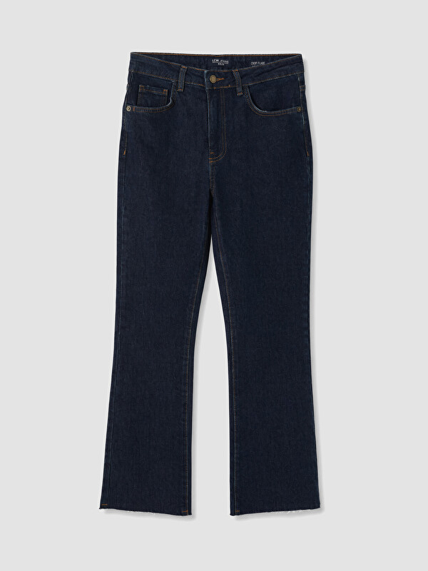 LCW Jeans Crop Flare Kadın Jean Pantolon