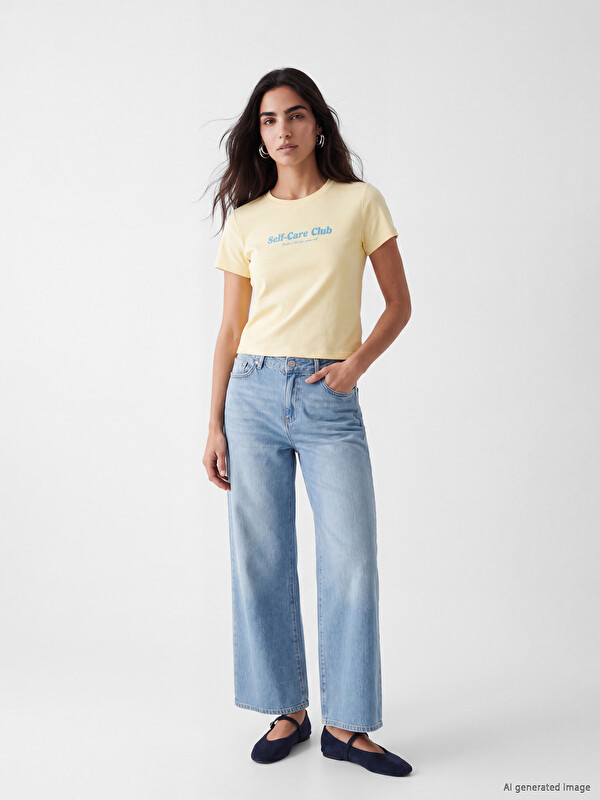 LCW Jeans Wideleg Kadın Jean Pantolon