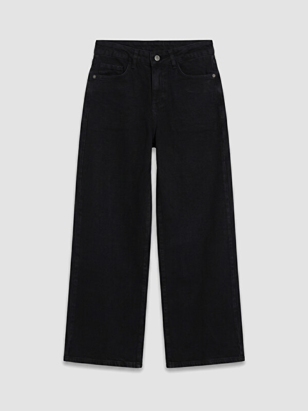 LCW Jeans Yüksek Bel Wideleg Kadın Jean Pantolon