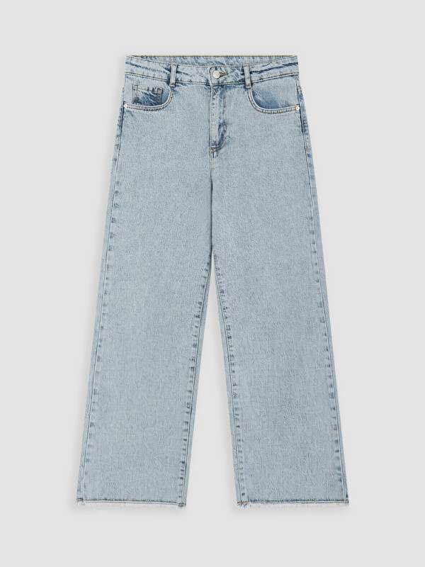 LCW Kids Wideleg Kız Çocuk Jean Pantolon