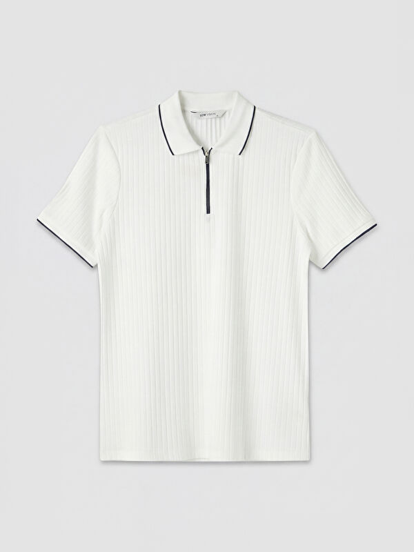 LCW Vision Polo Yaka Çizgili Erkek Tişört