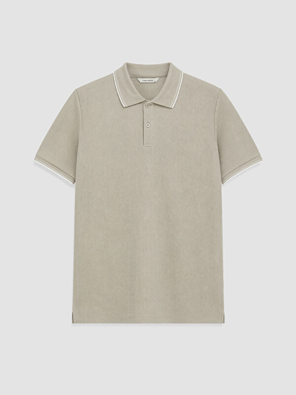 LCW Vision Polo Yaka Fitilli Erkek Tişört